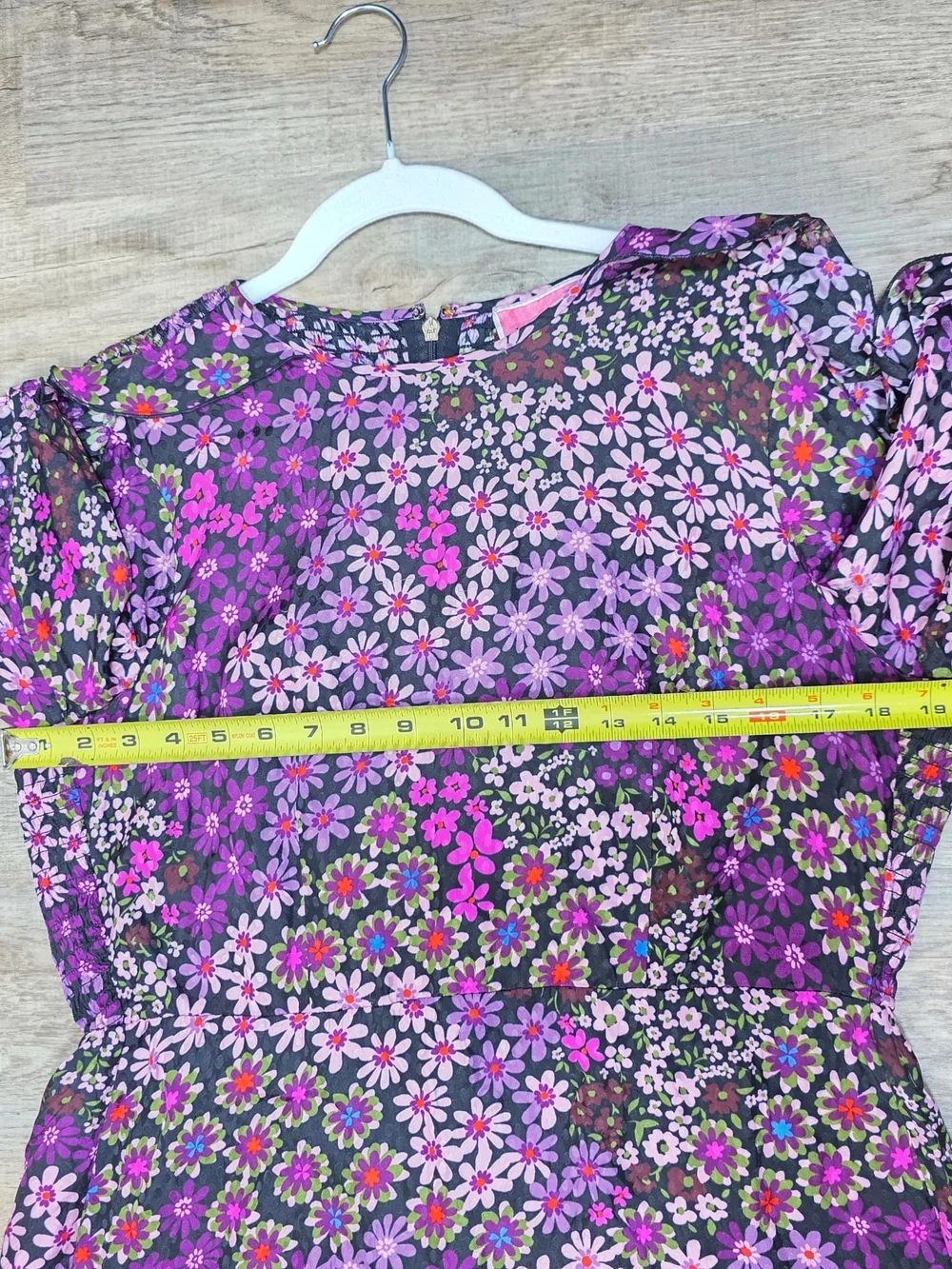 Kate Spade Pacific Petals Smocked Silk and Viscose Dress Size 6 MSRP $428